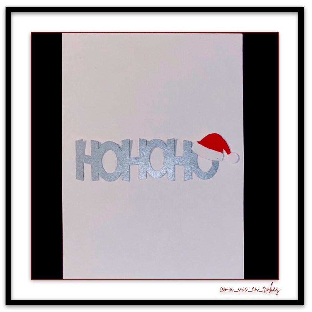 10 Ho-HoHo with a Santa Cap on Top Placecards